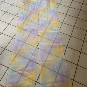 Sheer curtain panels